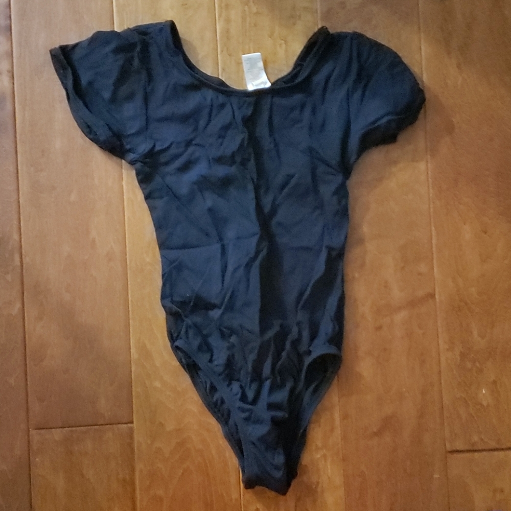 Simple, essential black leotard - Picture 2 of 2